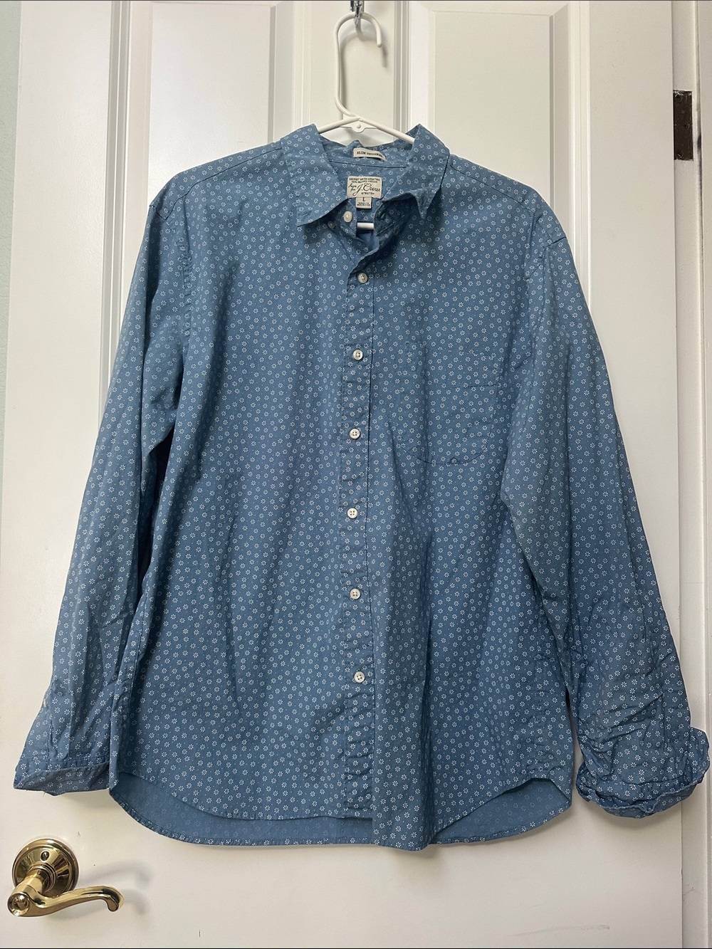 J. Crew Blue Printed Button-Down Shirt - Men